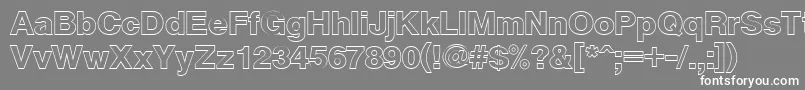 Cyxsb Font – White Fonts on Gray Background