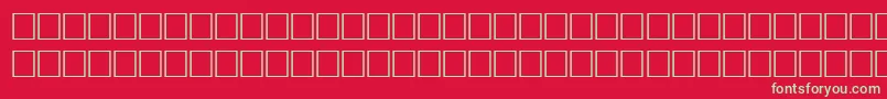 WarholRegular Font – Green Fonts on Red Background