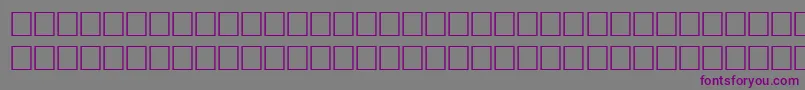 フォントWarholRegular – 紫色のフォント、灰色の背景