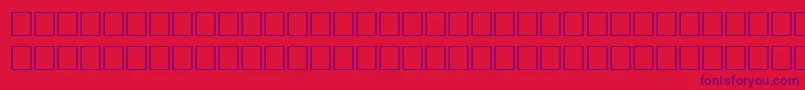 WarholRegular Font – Purple Fonts on Red Background
