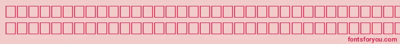 WarholRegular Font – Red Fonts on Pink Background