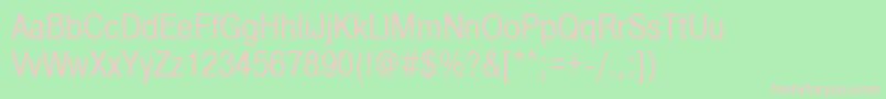 Pragmaticactt80n-fontti – vaaleanpunaiset fontit vihreällä taustalla