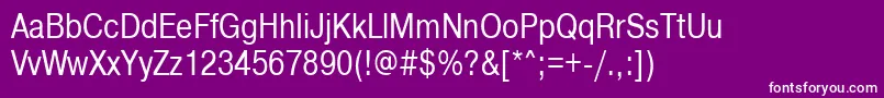 Pragmaticactt80n Font – White Fonts on Purple Background