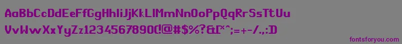 Шрифт ComРІdie – фиолетовые шрифты на сером фоне