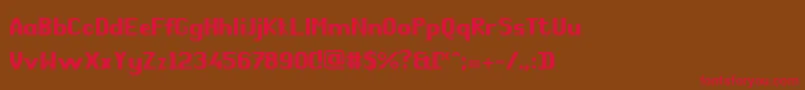 ComРІdie Font – Red Fonts on Brown Background