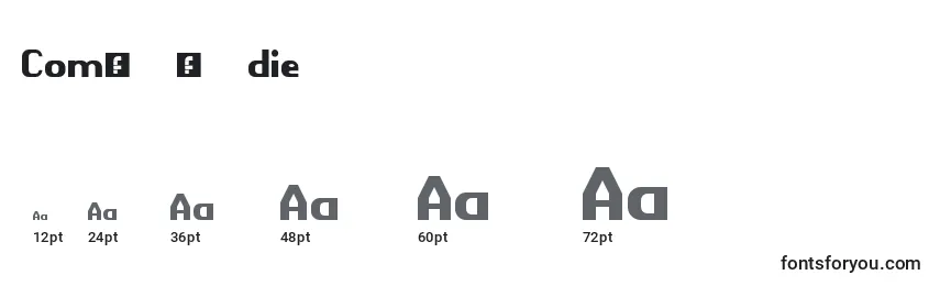 ComРІdie Font Sizes