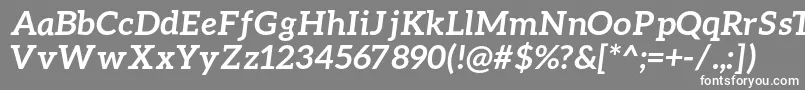 Saiba mais sobre a fonte AleoBolditalic Fonte AleoBolditalic – fontes brancas em um fundo cinza