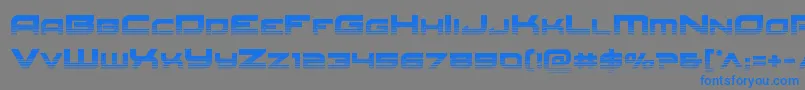 Redrockethalf Font – Blue Fonts on Gray Background