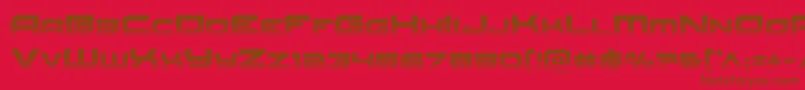 Redrockethalf Font – Brown Fonts on Red Background