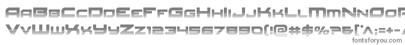 フォントRedrockethalf – 白い背景に灰色の文字