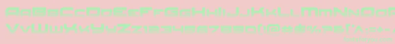 Redrockethalf Font – Green Fonts on Pink Background