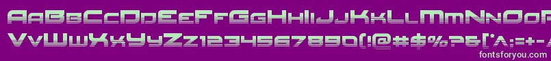 Redrockethalf Font – Green Fonts on Purple Background