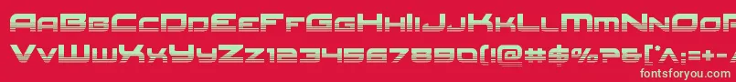 Redrockethalf Font – Green Fonts on Red Background