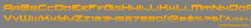Redrockethalf Font – Orange Fonts on Gray Background