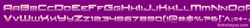 Redrockethalf Font – Pink Fonts on Purple Background