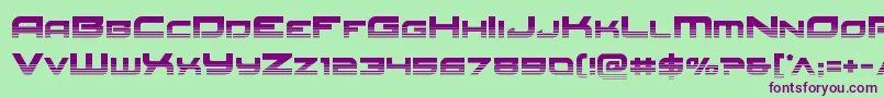 Redrockethalf Font – Purple Fonts on Green Background