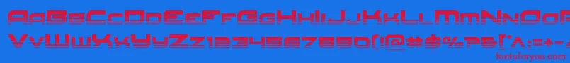 Redrockethalf Font – Red Fonts on Blue Background