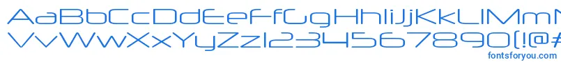 Шрифт NeuropolxxpltRegular – синие шрифты на белом фоне