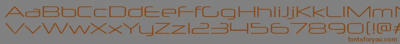 NeuropolxxpltRegular Font – Brown Fonts on Gray Background