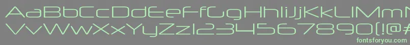 NeuropolxxpltRegular Font – Green Fonts on Gray Background
