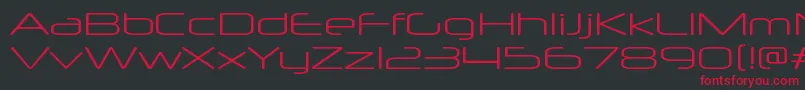 NeuropolxxpltRegular Font – Red Fonts on Black Background