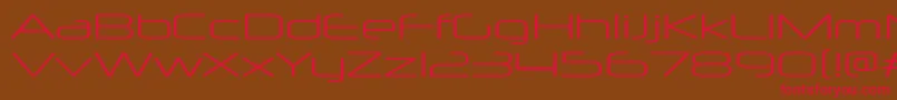 NeuropolxxpltRegular Font – Red Fonts on Brown Background