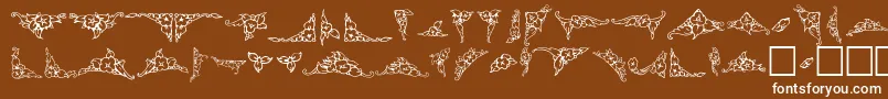 Vintaged Font – White Fonts on Brown Background