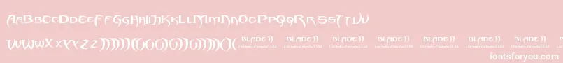 fuente Blade2 – Fuentes Blancas Sobre Fondo Rosa