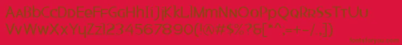 Ketchup Font – Brown Fonts on Red Background