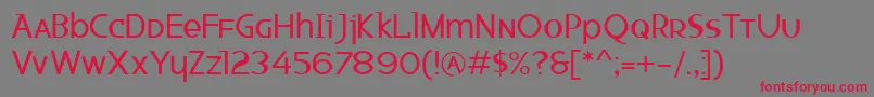 Ketchup Font – Red Fonts on Gray Background
