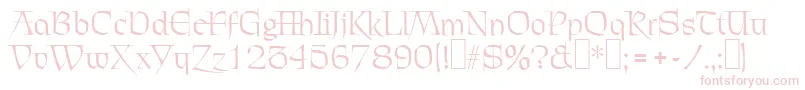 C720DecoRegular Font – Pink Fonts on White Background