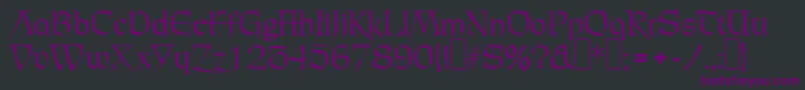 C720DecoRegular Font – Purple Fonts on Black Background