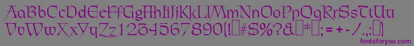 C720DecoRegular Font – Purple Fonts on Gray Background