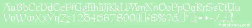 C720DecoRegular Font – White Fonts on Green Background