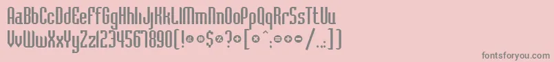 Havnel Font – Gray Fonts on Pink Background
