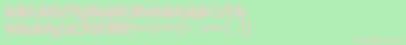 Havnel Font – Pink Fonts on Green Background