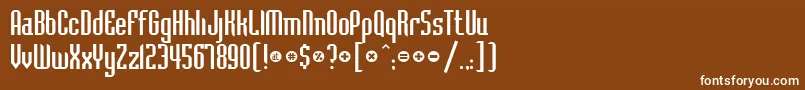 Havnel Font – White Fonts on Brown Background
