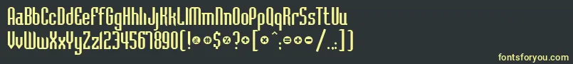 Havnel Font – Yellow Fonts on Black Background