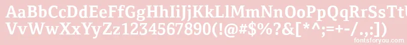 CordaleCorpBold Font – White Fonts on Pink Background