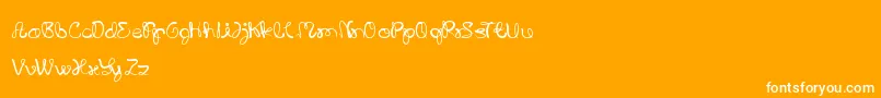 SaviorLightOurWay Font – White Fonts on Orange Background