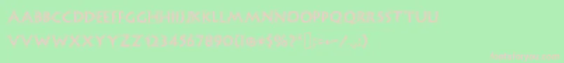 Outlinestorm Font – Pink Fonts on Green Background