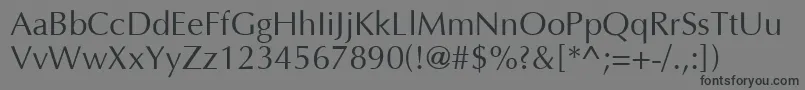 AgopusNormal Font – Black Fonts on Gray Background