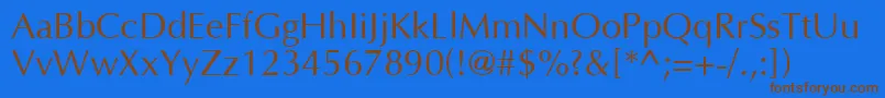 More about AgopusNormal Font AgopusNormal Font – Brown Fonts on Blue Background