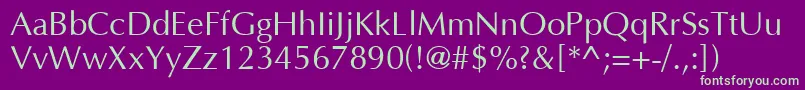 More about AgopusNormal Font AgopusNormal Font – Green Fonts on Purple Background