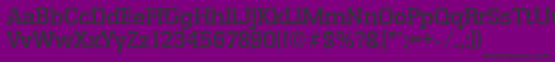 フォントEnschedeMedium – 紫の背景に黒い文字