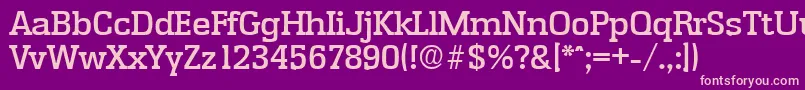 EnschedeMedium Font – Pink Fonts on Purple Background