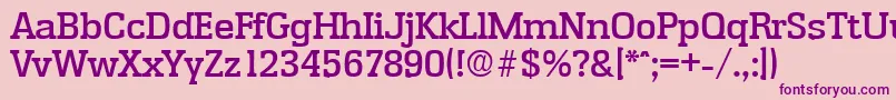 EnschedeMedium Font – Purple Fonts on Pink Background