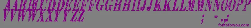 ExtrangerSolTfb Font – Purple Fonts on Gray Background