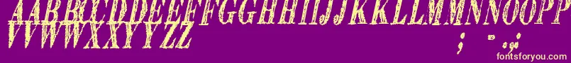 ExtrangerSolTfb Font – Yellow Fonts on Purple Background