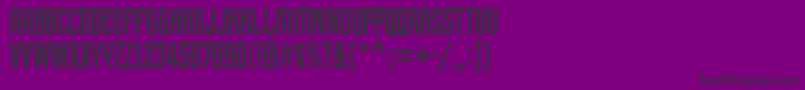 フォントPretender – 紫の背景に黒い文字